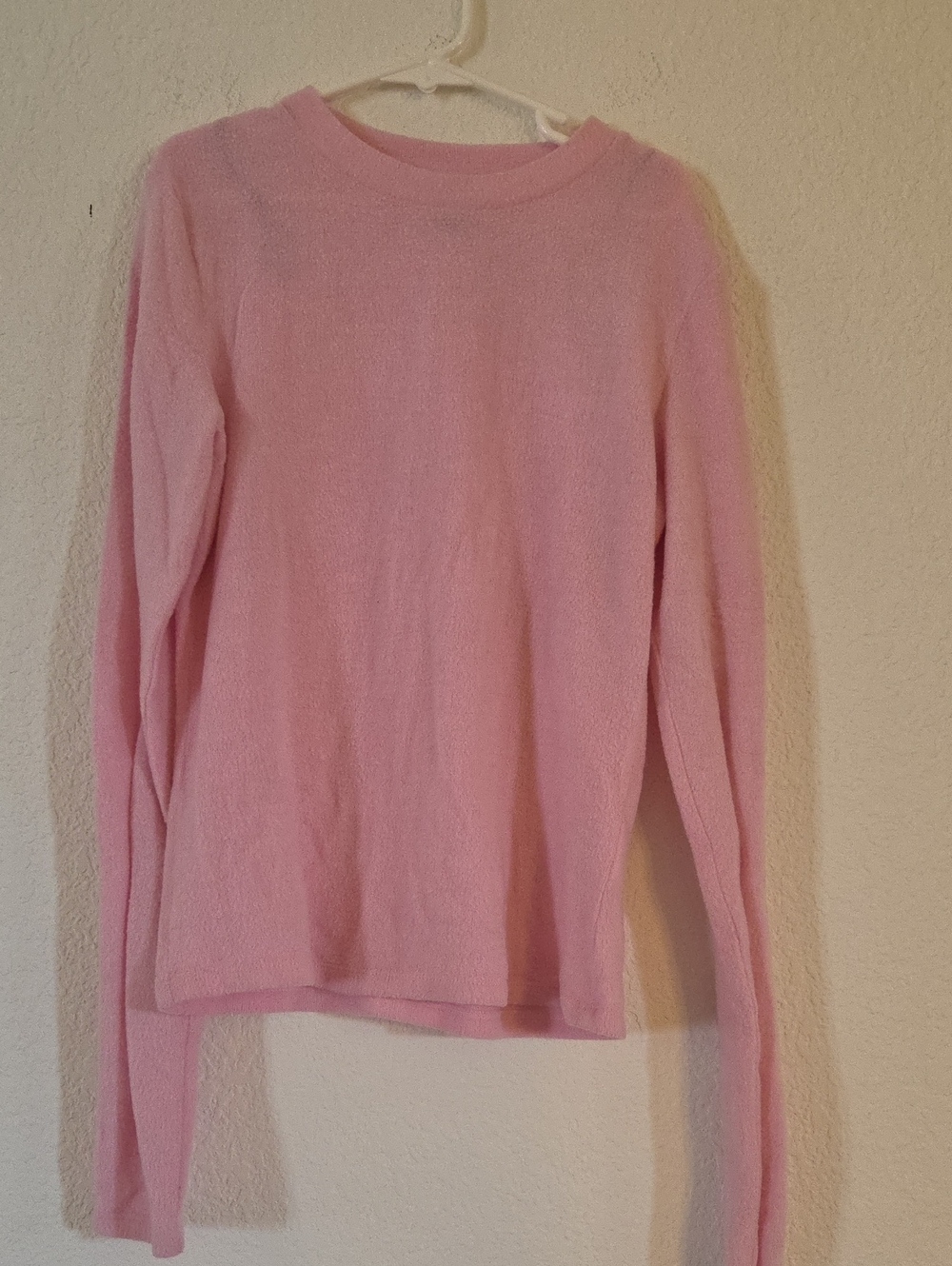 H&M Light Pink Long Sleeve Crewneck Top
